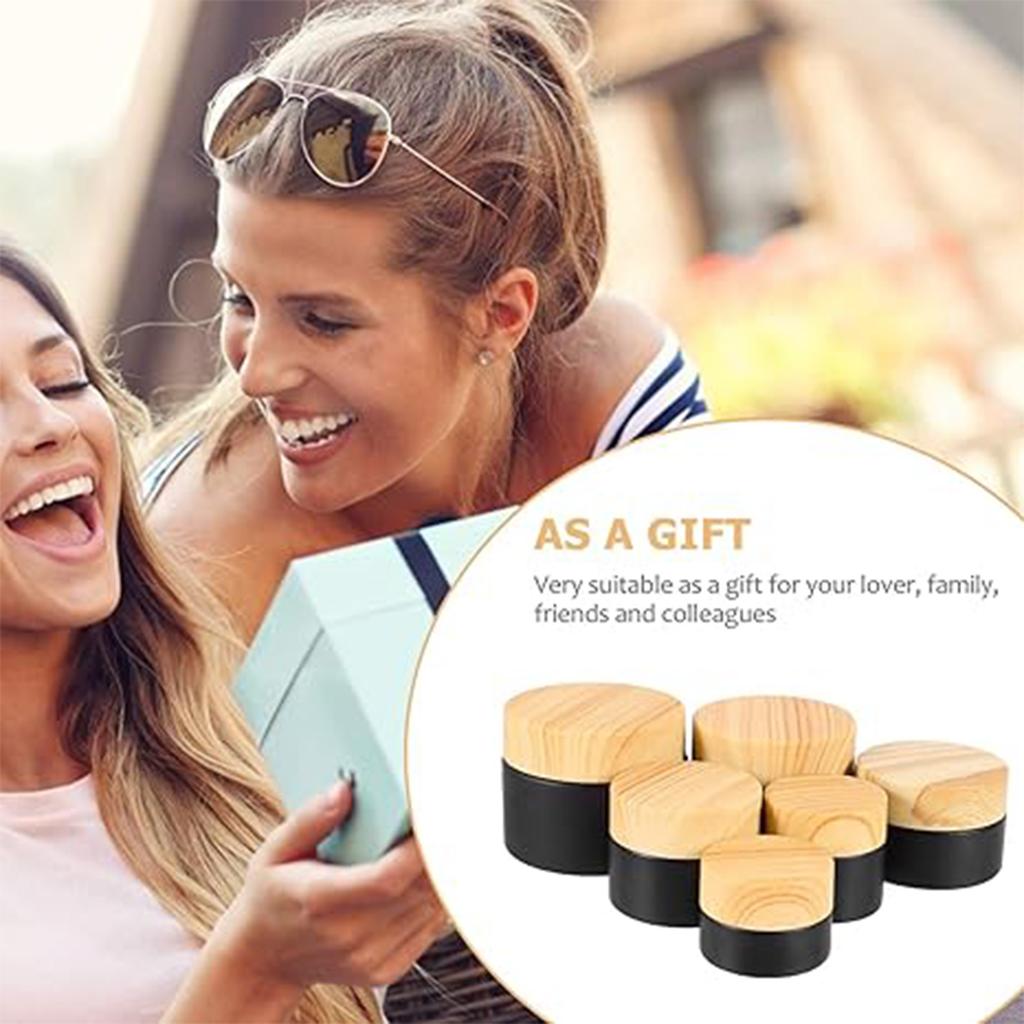 10г 15г 20г 30г 50г Пустая баночка для крема Многоразовые флаконы Косметические контейнеры Круглая стеклянная баночка для крема для лица Портативная дорожная бутылочка