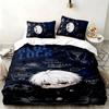 Blue Lock 3pc set Perfect for bedroom use Comfortable bedding set includes a duvet cover and two pillowcases Ideal birthday or Christmas gift