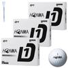 Мяч для гольфа Honma Golf D1 2024 Модель BT2401 Белый 3 дюжины 36 мячей Дальность Оригинальная деревянная ти