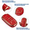 ACROPIX TPU 5-кнопочный чехол для пульта дистанционного управления бесключевым доступом, чехол-держатель для ключа для Jeep Cherokee Compass Renegade Grand Cherokee, красный, 1 шт.