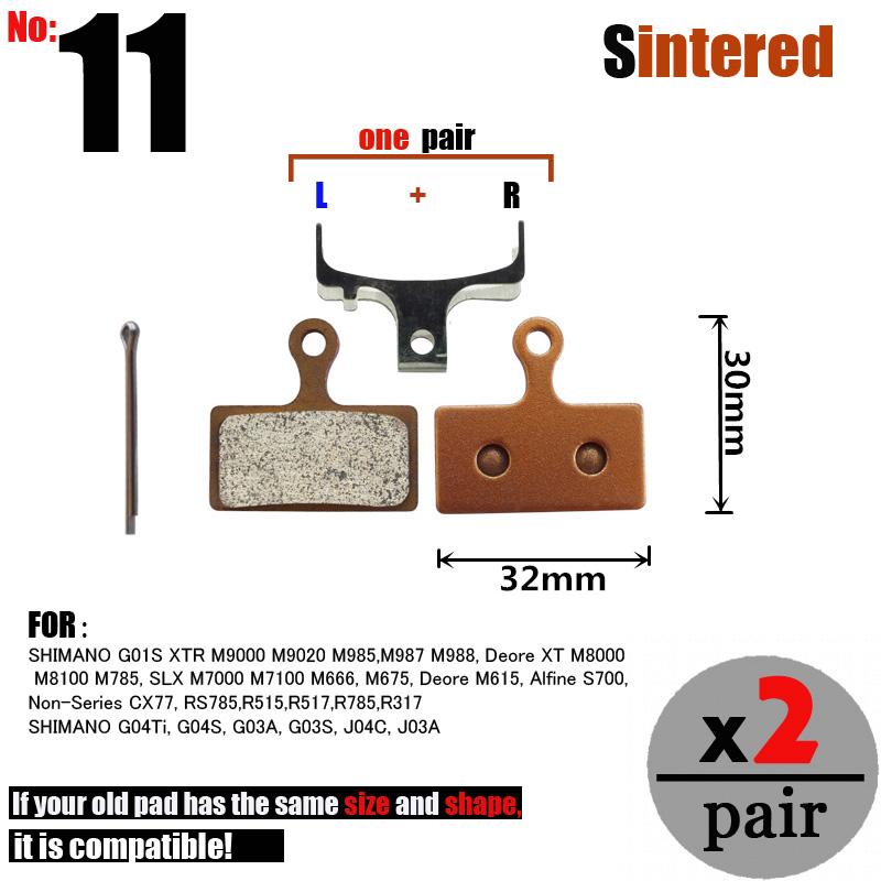 DELT 2 Pair Sintered Bicycle Disc Brake Pads Hydraulic Cycling MTB Bike For SRAM AVID SHIMANO FORMULA MAGURA HAYES Hope Part