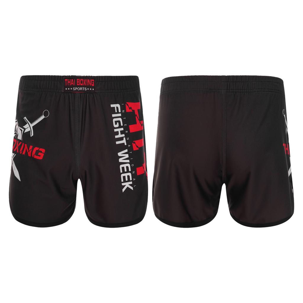 Детские шорты для мальчиков, шорты для бокса, кикбоксинга, боевых искусств, тренировочные шорты для тренировок в тренажерном зале, одежда для бокса