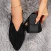 Fashion Women Loafers Retro Pointed Toe Suede Flat Shoes Summer Slip On Casual Shoes Female Feetwear Zapatos De Mujer Plus Size 35-43