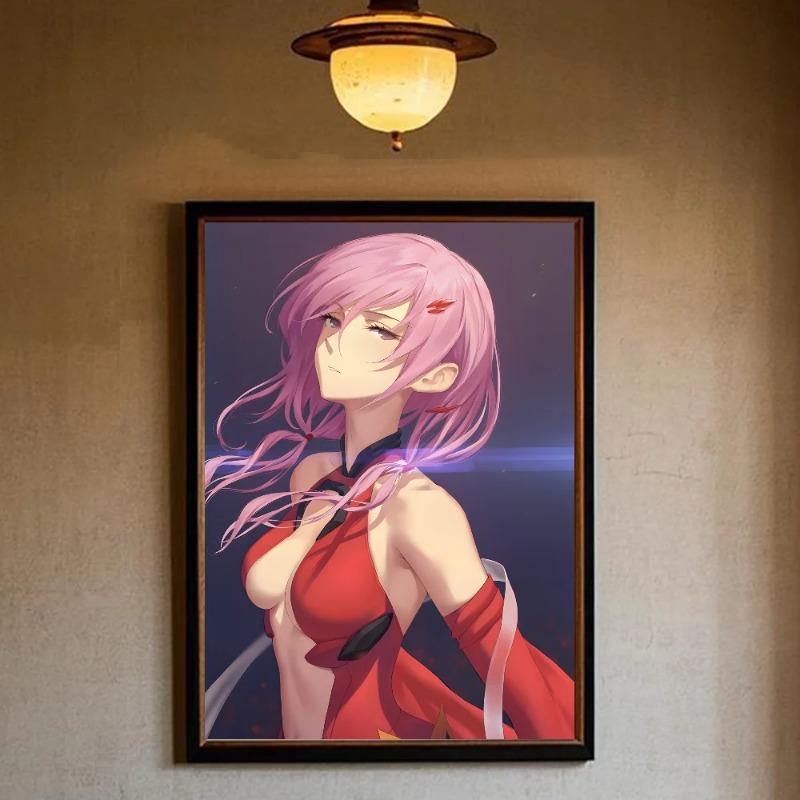 Плакат Guilty Crown HD арт липкий на стену водонепроницаемый для дома гостиной спальни бара эстетическое украшение