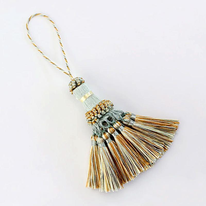 2 шт. украшения для одежды многофункциональные аксессуары для штор изящная окантовка края своими руками украшение шелковая кисточка пряжка для ключей