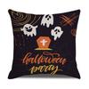 European and American Cartoon Printed Linen Pillowcase Halloween Sofa Set Household Supplies