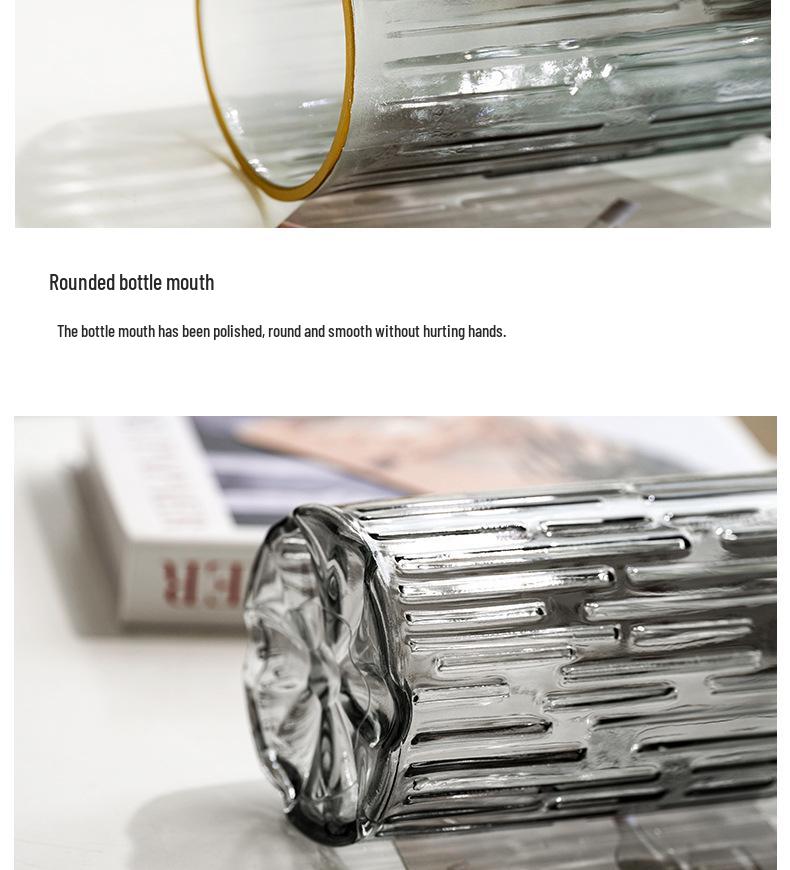 Минималистичная прозрачная стеклянная ваза для гидропонных цветов - Элегантный декор для дома и спальни