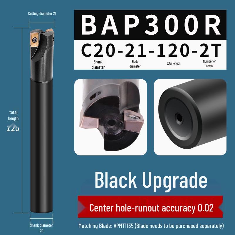 Фреза BAP300R CNC 1135 с защитой от вибрации, фрезерная головка 17R0.8, фрезерная оправка для обрабатывающего центра с ЧПУ 16