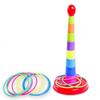 Набор для игры в метание колец для детей, красочный, для улучшения координации рук и глаз, для занятий спортом в помещении и на открытом воздухе, большой размер