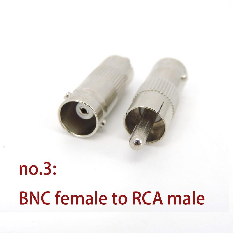 4 типа BNC «папа-мама» на RCA «папа-мама» разъем аудио-видео камеры видеонаблюдения коаксиальный кабель преобразователь