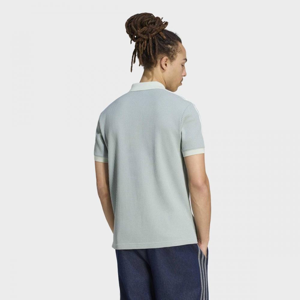 adidas Летний сияющий вафельный трикотажный поло M