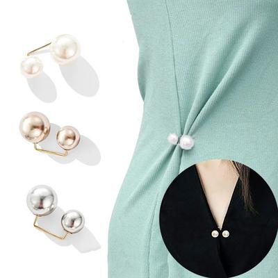 Фиксированная брошь для одежды, булавка, имитация жемчуга, шарф, шаль, клипса, пряжка, свитер, запонка, брошь, женские украшения