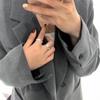 Открытое кольцо из стерлингового серебра S925 для женщин - Стильное, Универсальное, Ощущение высокого качества, Идеально для указательного пальца, Японское и корейское вдохновение.