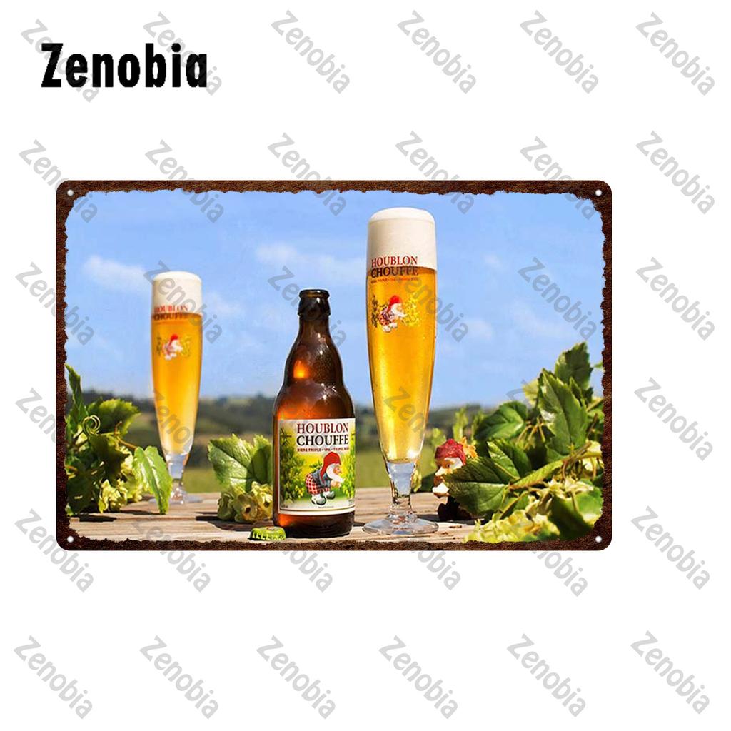 Beer Metal Sign Poster Wine Plate Vintage Plaque La Chouffe Metal Poster Wall Stickers Decorative Tin Platesign Bar Pub Decor