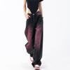 Women's Retro Graffiti Washed Straight-Leg Jeans: Spring/Summer Collection