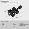 Haoge Screw Knob Clamp Adapter Mount for Quick Release QR Plate Camera Tripod Ball Head Monopod Ball Fits Arca Swiss and Manfrotto RC2 Plates CP-MAS