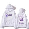 Двусторонняя печать Yapper Meme Cat Hoodie Cartoon Print Harajuku Kawaii Sweatshirt Long sleeved Cute Clothing Vintage Hoody