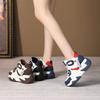 Thick Soled Color Blocked High Top Casual Sports Women's Shoes