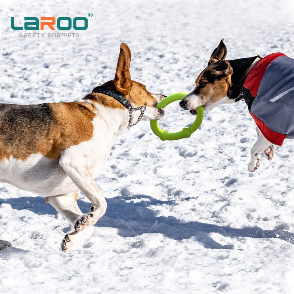 LaRoo Плюшевая собака Зубочистительная жевательная игрушка Прочная для маленьких круглых фрисби 18 см Снятие стресса и средняя для интеллекта питомца Плавающая тренировочная игрушка, Собаки,