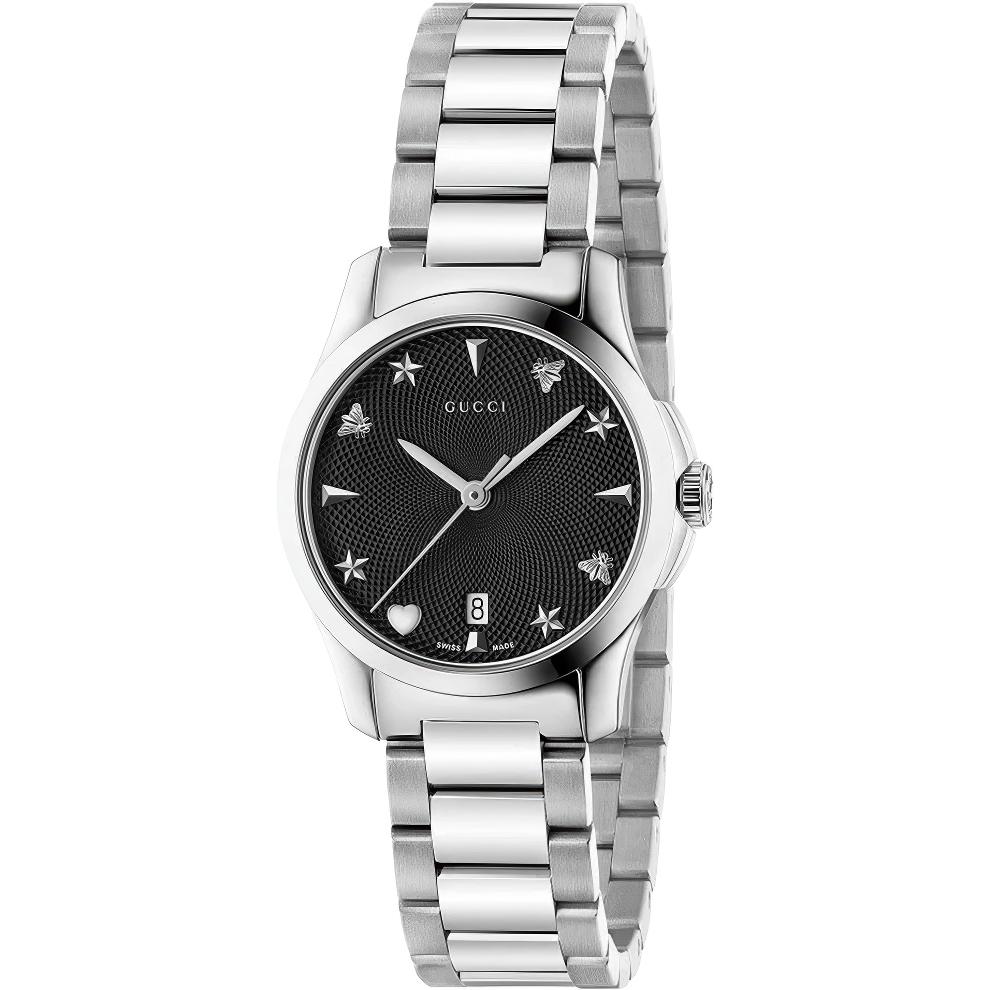Gucci YA126573 G-Timeless Черный циферблат Часы унисекс