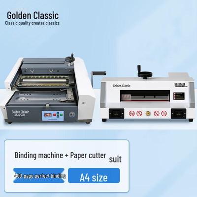 Электрический резак для бумаги GOLDEN GD-DF200 с брошюровщиком W3600, штекер CN (адаптер в комплекте)