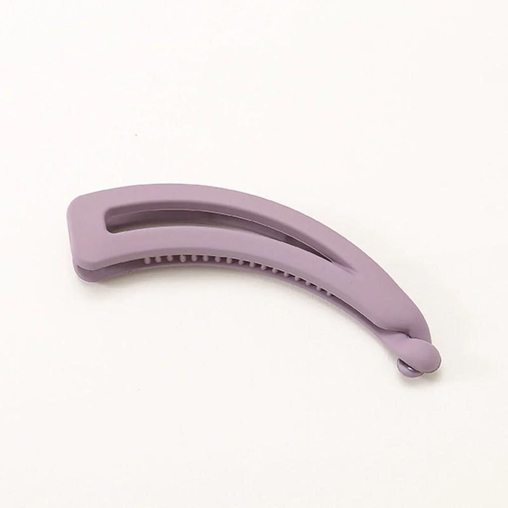 Women Matte Solid Color Vintage Banana Clip for Curly Long Straight Short Hair Claw Girls Ponytail Holder Hairpin Clamp Grip