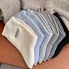 Wool Socks For Women Korean Embroidery Letters Boneless Textured Cotton Socks Casual Socks