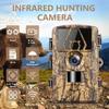 2025 8K WiFi Waterproof Trail Camera PR801W 60MP Supports APP Viewing for Outdoor Animal Hunting Night Vision and Farm Monitoring