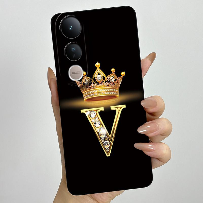 Для Vivo V50 Lite 5G Чехол Роскошные Буквы Пара Силиконовые Мягкие Чехлы Для Телефона Для Vivo V50 V50Lite 5G Защита Камеры Задняя Крышка