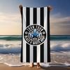 Полотенце пляжное в полоску Newcastle United, быстросохнущее, впитывающее, спортивное полотенце для спортзала, универсальное полотенце для ванной и пляжные аксессуары