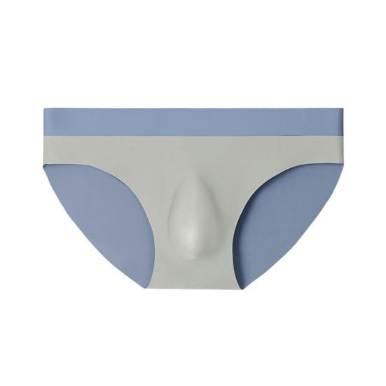 Мужские трусы средней посадки с эластичной талией, дышащее нижнее белье, 3D U-образный вырез, бесшовные тонкие трусики, повседневная одежда