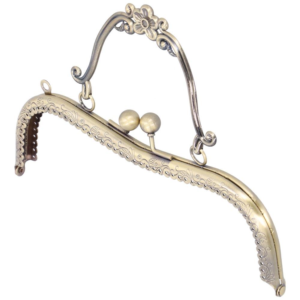5pcs Bronze Color Metal Purse Frame 20.5cm/8in Handbag Frame Hardware DIY Handbag Making