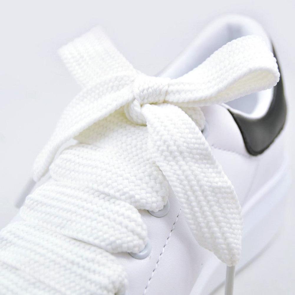 Thick Flat Shoelaces Unisex Shoelace For Sport Shoes Sneakers High Quality Boots C0A9