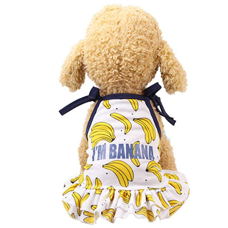 Летняя модная майка или платье с оборками с фруктовыми принтами на выбор для собак
