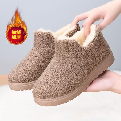 Женские зимние ботинки, осенние, новые, с плюшевой внутренней подкладкой, женские тканевые туфли в стиле ретро, на низком каблуке, вышитые ботинки в национальном стиле