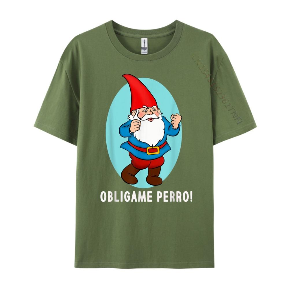 Obligame Perro Duende Mexican Meme Shirts Graphic Tee Mens Clothing 2025 Creative