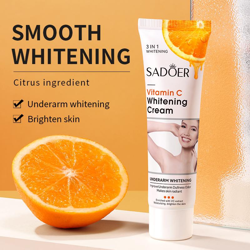 VC Underarm Whitening Cream SADOER Vitamin C Smooth Skin Body Care Cream