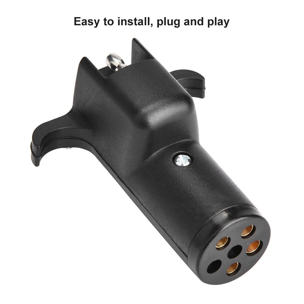 Адаптер-конвертер вилки розетки прицепа автомобиля с 6 на 4 контакта Караван Фаркоп Буксировочный разъем 12В