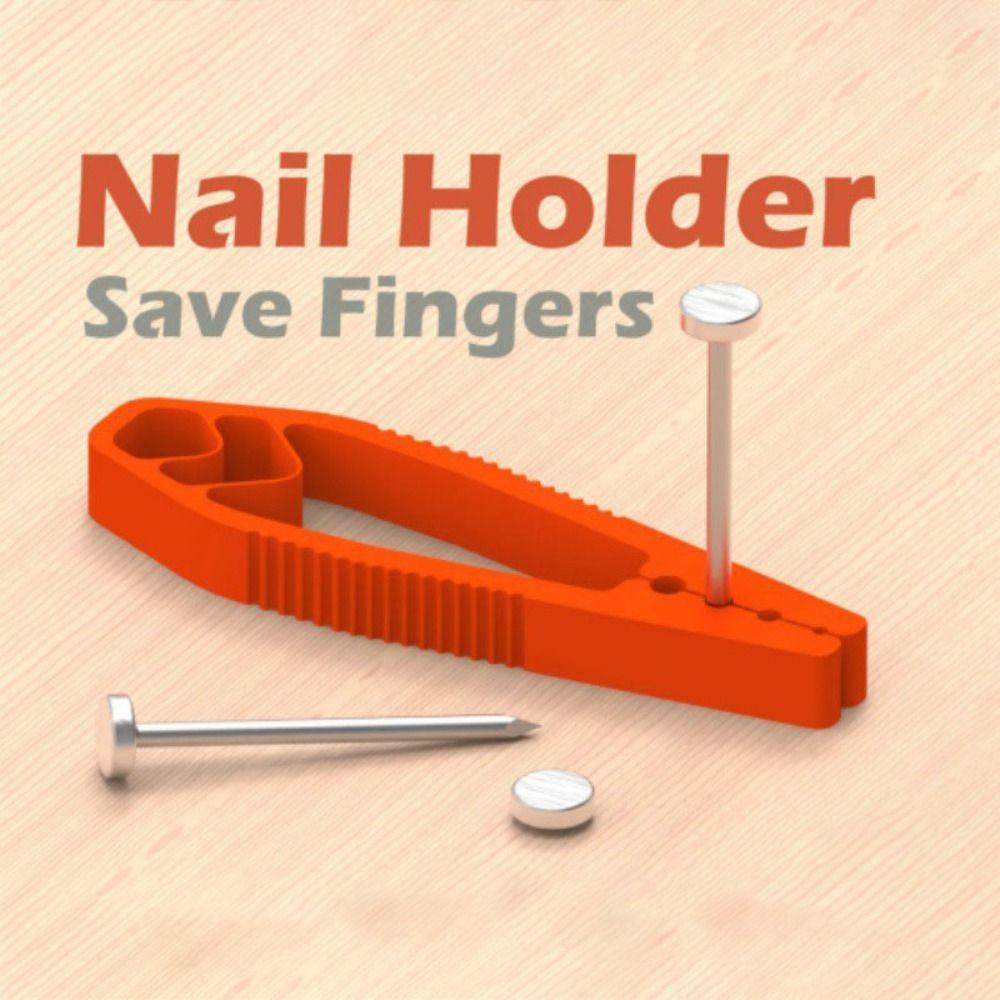 2pcs Practical Nail Fixing Tools Save Fingers Auxiliary Pliers Durable Nail Holder  Carpenter