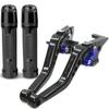 CNC Aluminum Brake Clutch Lever Perch With Grip Cover Kawasaki Ninja 250 Z300 EX300 Motorcycle