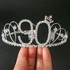 Женская 16-100-летняя вечеринка по случаю дня рождения принцессы со стразами и кристаллами, тиара для волос, свадебная корона, повязка на голову, аксессуары для волос
