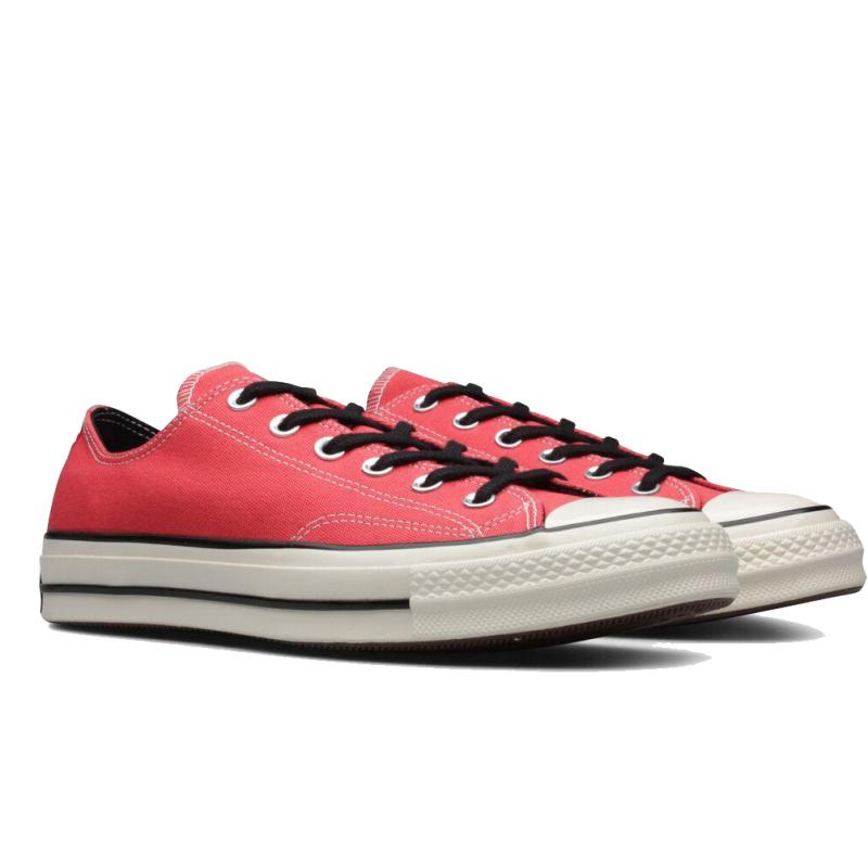 Converse Chuck Taylor All Star 1970s Ox Круглый носок На шнуровке Низкие Эспадрильи Унисекс Красный