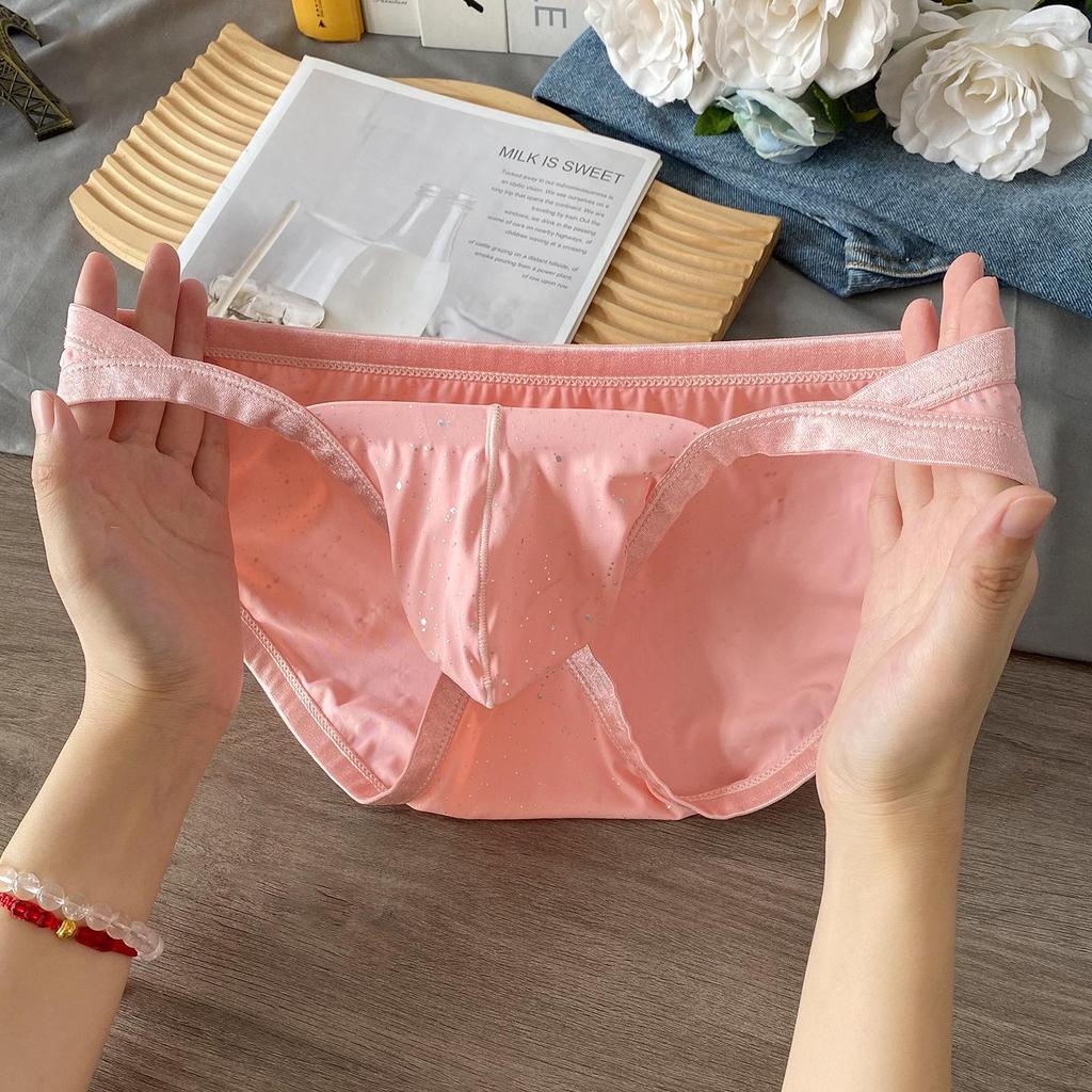 Новые Мужские Сексуальные Трусы с Низкой Талией: Бикини-треугольник в стиле Pure Style с дышащим дизайном из пайеток