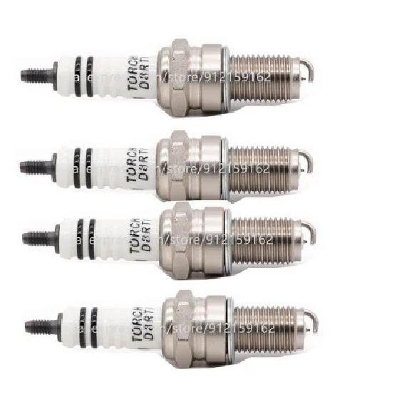 4PCS Iridium Spark TORCH D8RTI Replace for Candle DPR8EIX-9 DPR8EA-9 DPR8E9 for HONDA 98069-58916 for Denso X24EPR-U9 IX24B