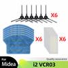 Hepa Filter Side Brush Mop Cloth Rag Kit Replacement for Midea i2 VCR03 Robotic Vacuum Cleaner Spare Part Accessories