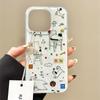 Расписной чехол для телефона для iPhone 12 13 15 16 iPhone 16 12 13 14 15 Pro 14 15 16 Pro Max Полное покрытие Противоударный Защита от отпечатков пальцев Свежий стиль Защитный чехол