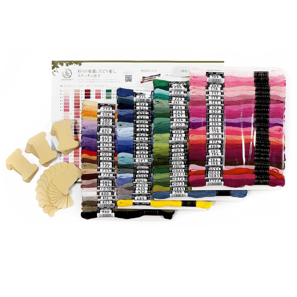 Набор ниток для вышивания Olympus 25 вышивка 100 50 цветов Classic Garden (нет. нитки, мотки, катушки, в комплекте) ГП-100С