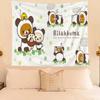 Cute Bear Cartoon Decorative Tapestry Home Wall Decoration Office Living Room Tapestry