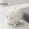 Милая кукла-череп, тыквенное украшение, полый дизайн лица призрака, 3D-печатный жуткий дизайн, детализированная многослойная фигурка на Хэллоуин, для рабочего стола