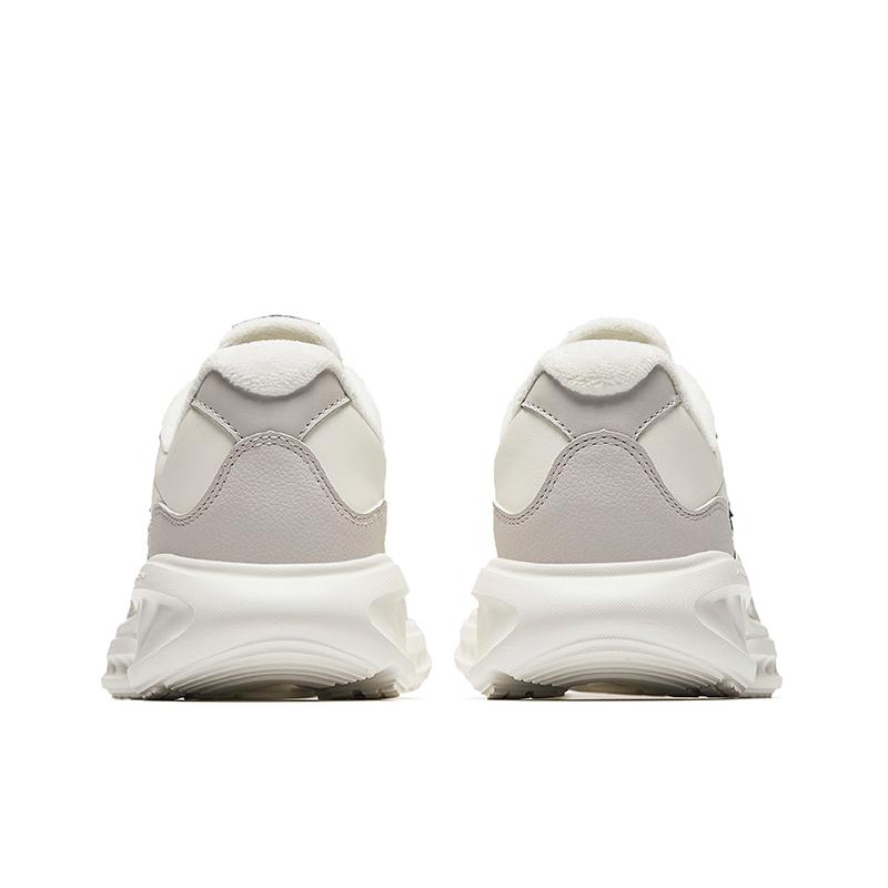 Anta Comfortable Plush Non-Slip Warm Low-Top Running Shoes Men Sneakers White Gray Blue 912445571-11